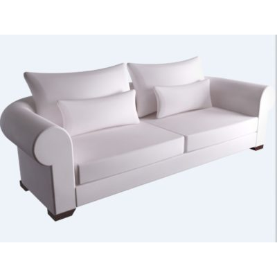 Sofa white color - object for revit