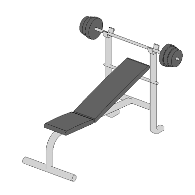 Incline bench press modern gym setup