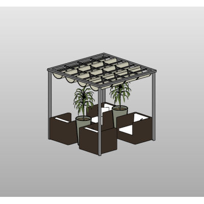 Modern Outdoor Lounge with Pergola 19 Pergola with Seating Area