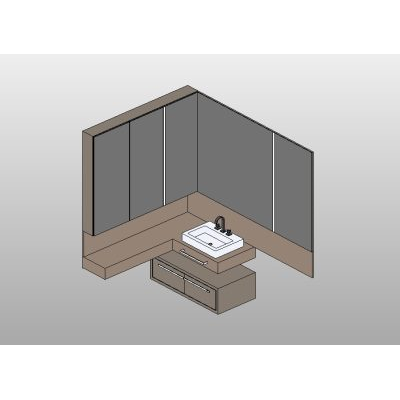 Compact Corner Bathroom Ensemble