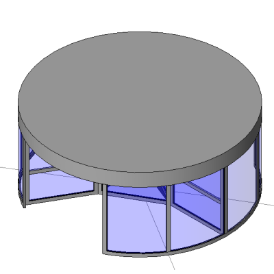 Grand Revolving Door - 3 wing
