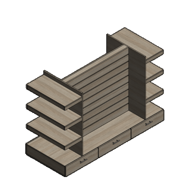 Slatwall Display Shelves