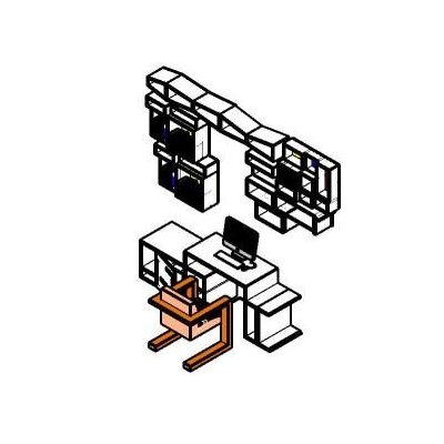 Bookshelf for library