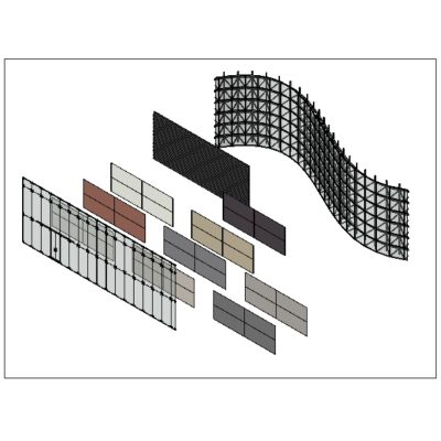Family of curtain walls in revit
