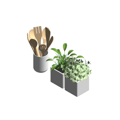 Modern Kitchen Decor Set
