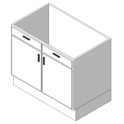 Modern Kitchen Base Cabinet