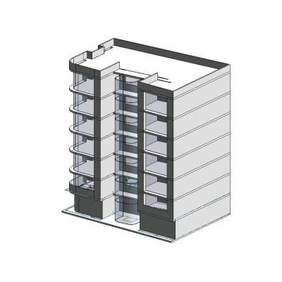 Multifamiliar 6 floors 3d
