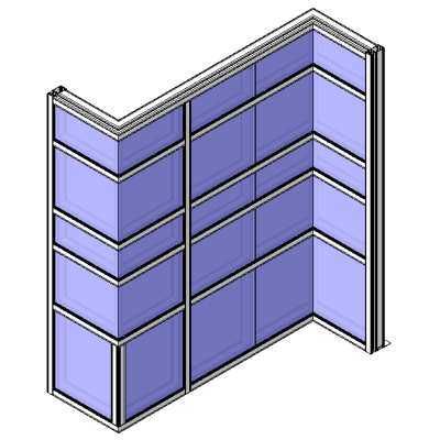 Parametric L-Shaped Curtain Wall with Transoms