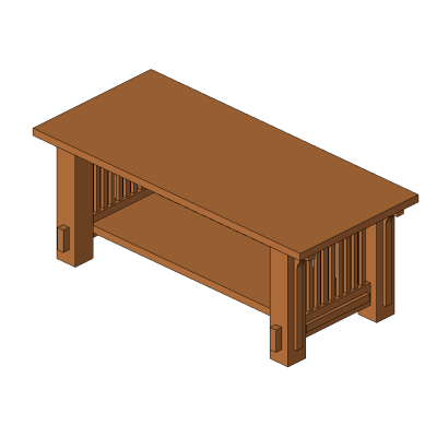 Elegant Low Coffee Table