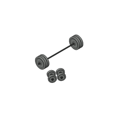 Barbell and Dumbbells Set