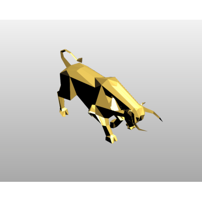Abstract Bull Sculpture