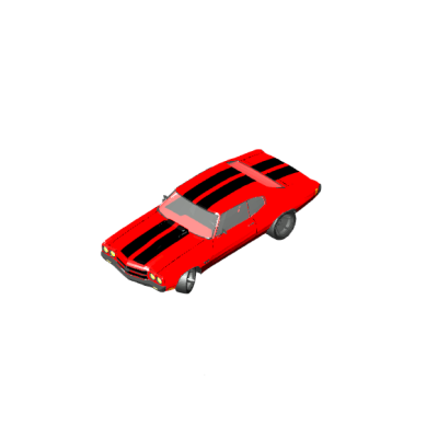 Red Muscle Car