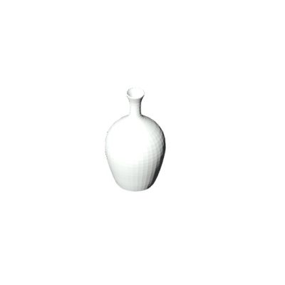 Curved White Vase