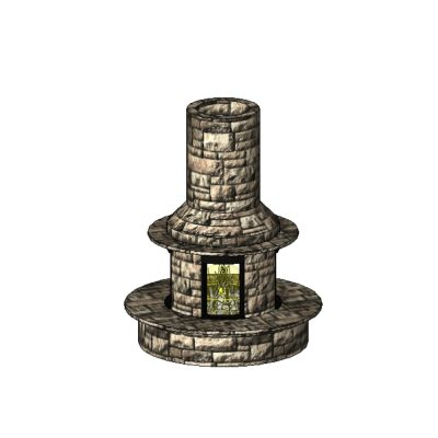 Circular fireplace