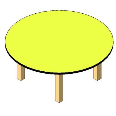 Sleek Circular Dining Table