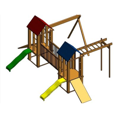 Children’s Wooden Jungle Gym