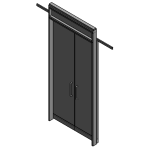 Wall Moveable Haworth Enclose Double Sliding Door Glass Transom