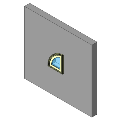 Quarter-Circle Casement Elegance