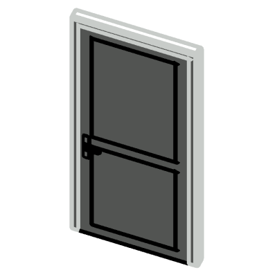 PVC Panneau Vitre - Traverse et barreaux