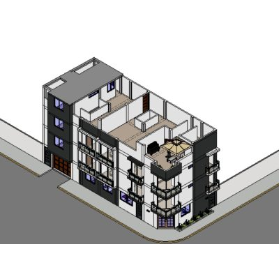 Commercial housing - 3d architecture