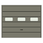 Sectional garage door