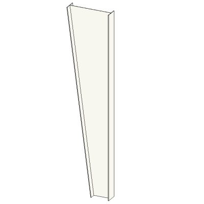 Parametric Pre‑Engineered Steel Column (Tapered I‑Section)