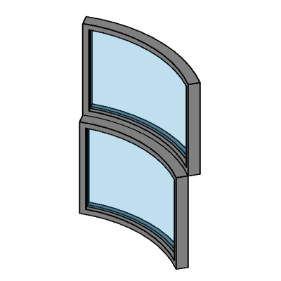 Curved Double-Hung Window 2384