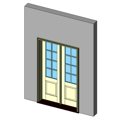 Kolbe Ultra Series Inswing Entrance Door 2-Wide 1-Panel Standard Sill Units 6557