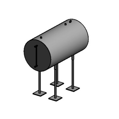 500l diesel tank for pci system pump