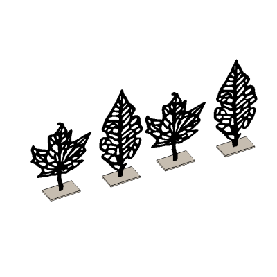 Artistic Leaf Sculptures