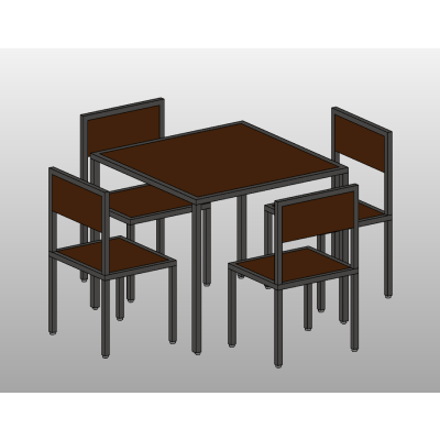 Dining Table Set 9 Modern Dining Set