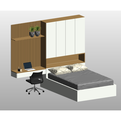 Contemporary Bedroom Setup
