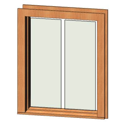 Fixed window w two panes 3365