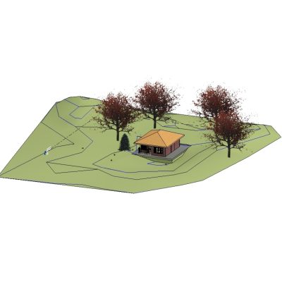 Country house project and construction details