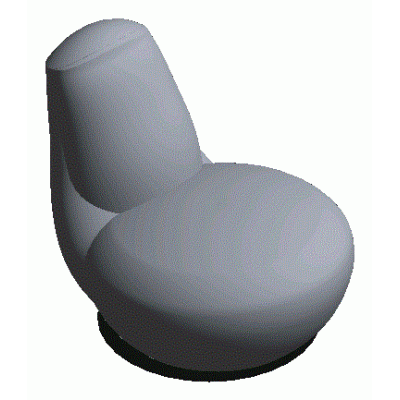 Round Upholstered Chair