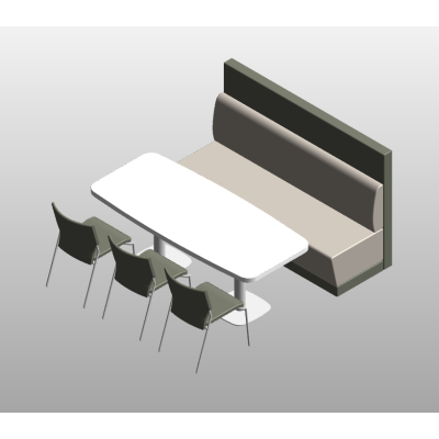 Dining Table Set 13 Banquette Seating with Table