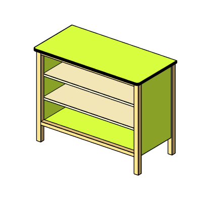 Colorful Shelf Unit
