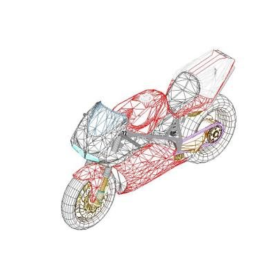 Ducati 998 motorcycle realistic 3D 10 Ducati motorcycle 2005
