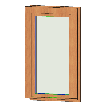 Wood Casement Window with Sill