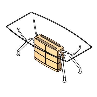 6 seater meeing table