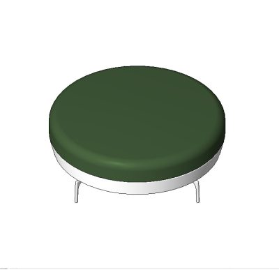 Modern Green Ottoman