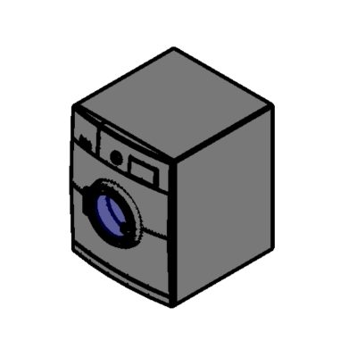 Washing machine for revit 2019