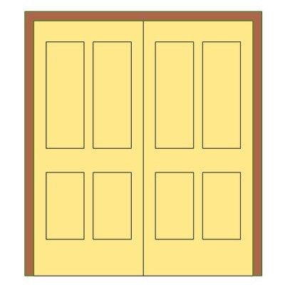 Door 2 leaves