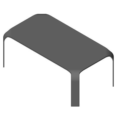 Monolithic Rectangular Table
