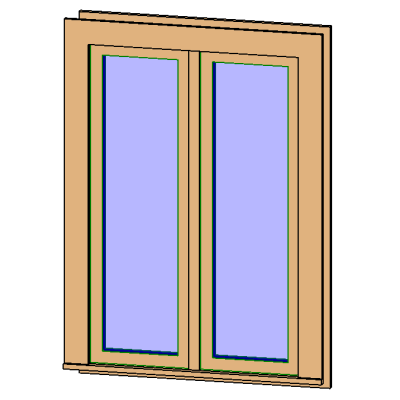 M Casement Dbl with Trim