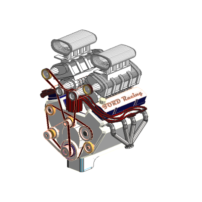 Custom Ford Engine Model
