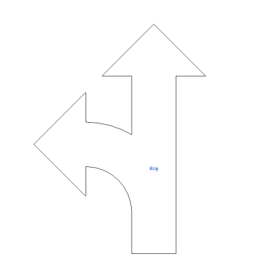 Direction Arrows - Straight   Turn