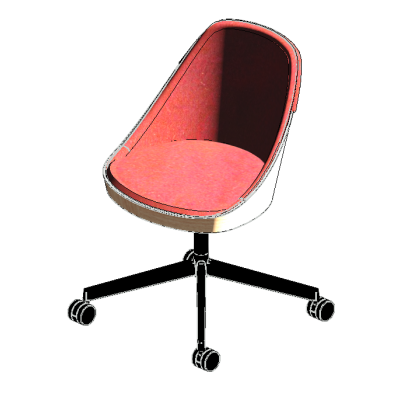 Silla de oficina de 504x550 mm