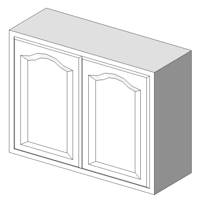 Wall Cabinet 2 Door 33x12x25