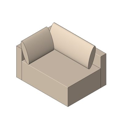 Modern Beige Loveseat